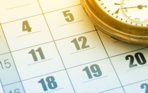 calendar with compass