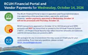 Financial Portal and Vendor Payments